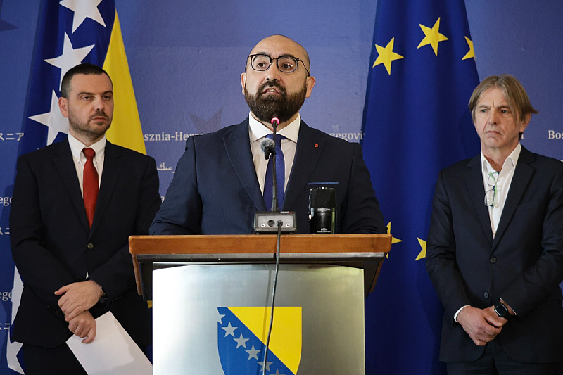 Magazinović, Hasanović i Kojović (Foto: I. Š./Klix.ba)