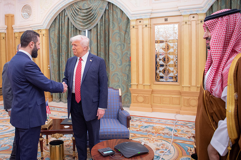 Ahmed al-Sharaa i Donald Trump (Foto: Spa)