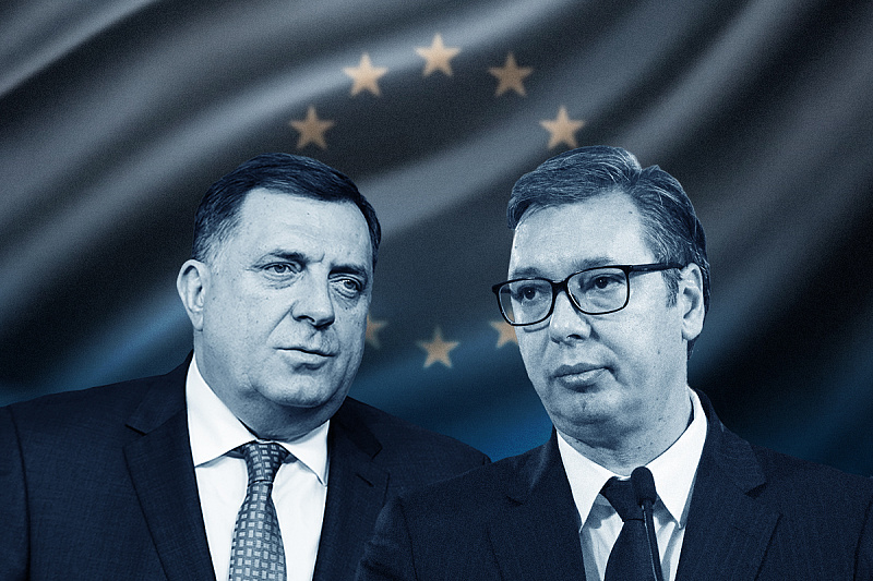 EU konstantno popušta Vučiću, a sličan scenarij mogli bi vidjeti i sa Dodikom (Ilustracija: A.L./Klix.ba)