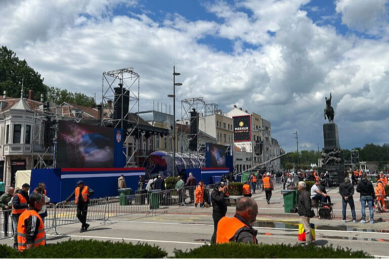 Vučićev skup u Nišu (Foto: Južne vesti)