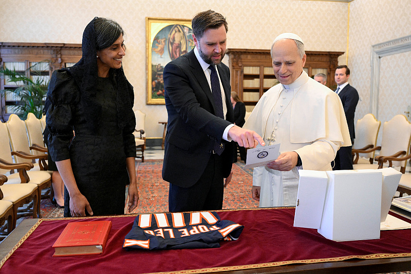 JD Vance u posjeti papi Lavu (Foto: Reuters)