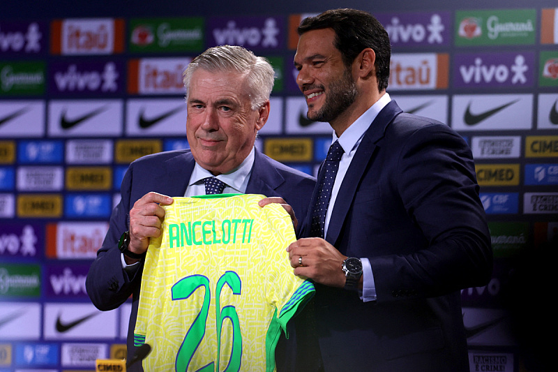 Ancelotti je predstavljen kao prvi stranac na klupi Brazila (Foto: Reuters)