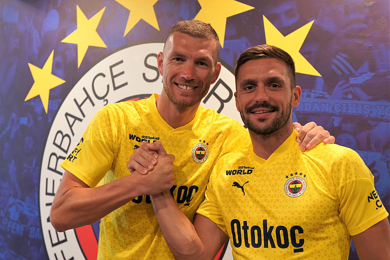 Edin Džeko i Dušan Tadić (Foto: Instagram)