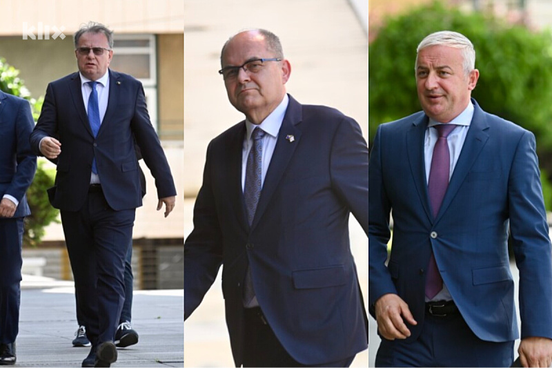 Nikšić, Schmidt i Borenović (Foto: T. S./Klix.ba)
