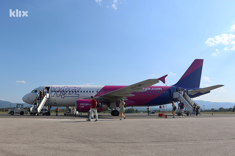 Wizz Air je u Tuzli do 2023. imao dva bazna aviona (Foto: A. K./Klix.ba)