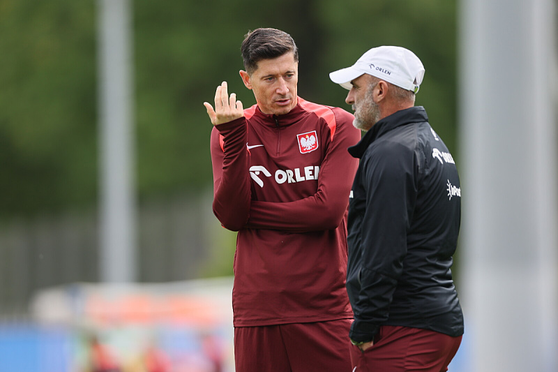 Lewandowski i Probierz (Foto: EPA-EFE)