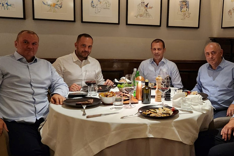Zeljković u društvu Čeferina i čelnika slovenskog saveza (Foto: Instagram)