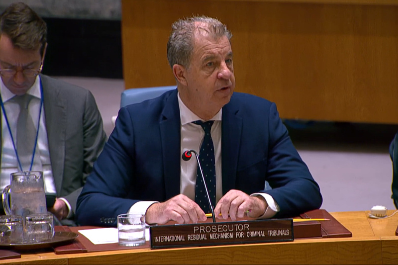 Glavni tužilac Mehanizma za međunarodne krivične sudove Serge Brammertz (Foto: Screenshot)