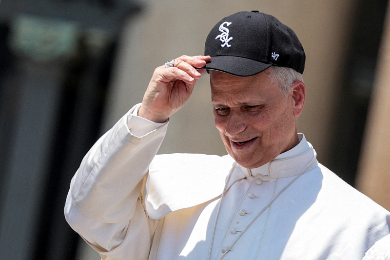 Papa Lav s kačketom Chicago White Soxa (Foto: Reuters)