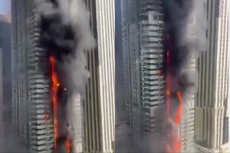Ogroman požar u Dubaiju (Screenshot)