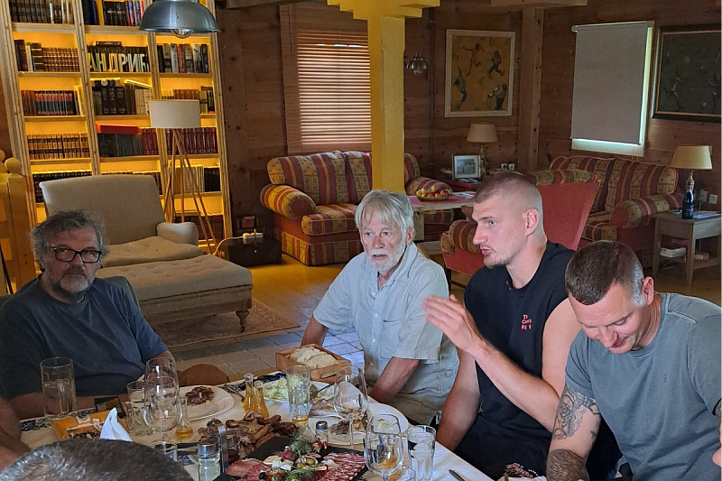 Emir Kusturica i Nikola Jokić (Foto: Twitter)