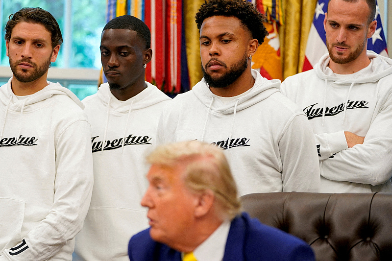Trump s igračima Juventusa (Foto: Reuters)