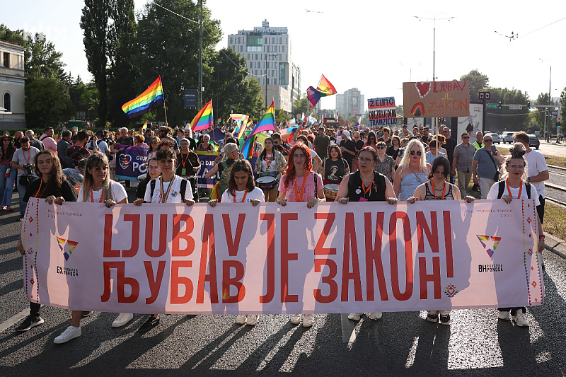 Povorka ponosa u Sarajevu (Foto: I. L./Klix.ba)