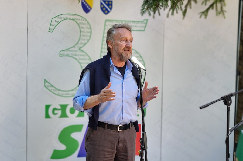 Bakir Izetbegović na skupu na Bistričaku