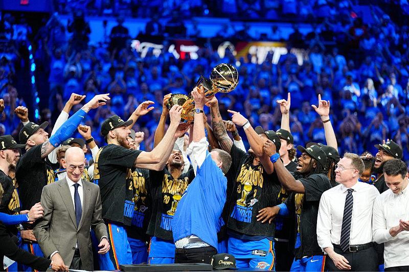 Slavlje igrača Oklahoma City Thundera (Foto: Reuters)