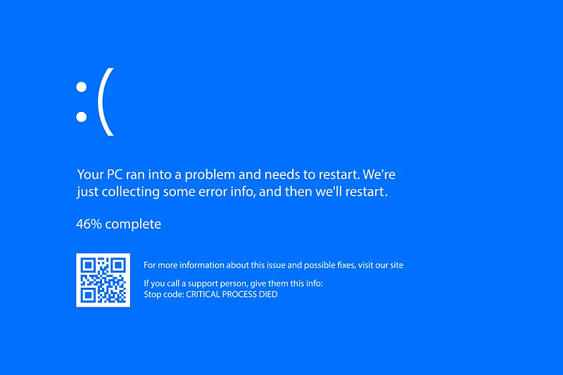 Blue Screen of Death koji se pojavljivao na Windows sistemima