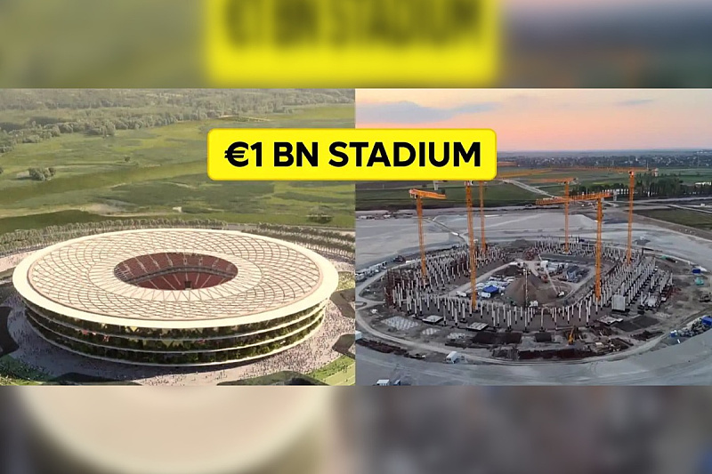 Problemi u izgradnji nacionalnog stadiona u Surčinu (Foto: Sports Render)