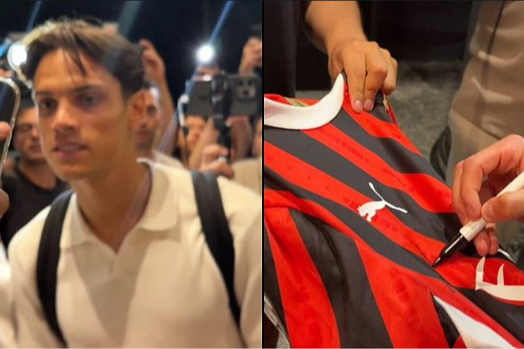 Ricci po dolasku u Milano noćas (Foto: Screenshot)