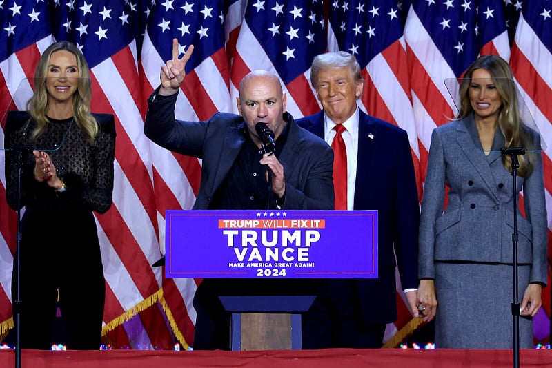 Prvi čovjek UFC-a Dana White s Donaldom Trumpom (Foto: EPA-EFE)