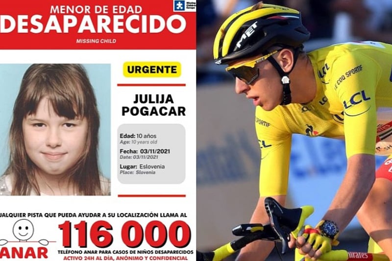 Julija je prva rodica Tadeja Pogačara (Foto: Twitter)