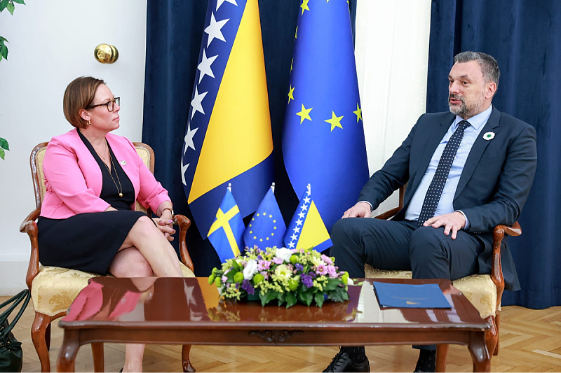 Elmedin Konaković sa švedskom ministricom Marijom Malmer Stenergard