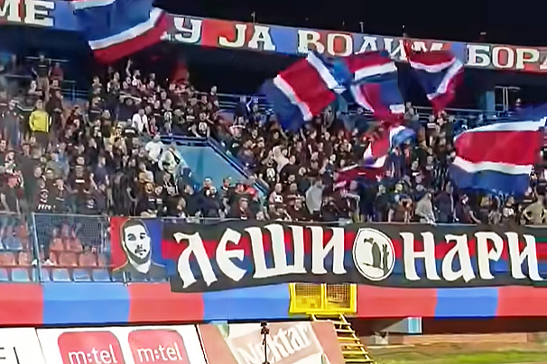 Navijači Borca su bili nezadovoljni (Foto: Screenshot)