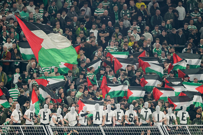 Navijači škotskog Celtica su u više navrata iskazivali podršku Palestini (Foto: EPA-EFE)