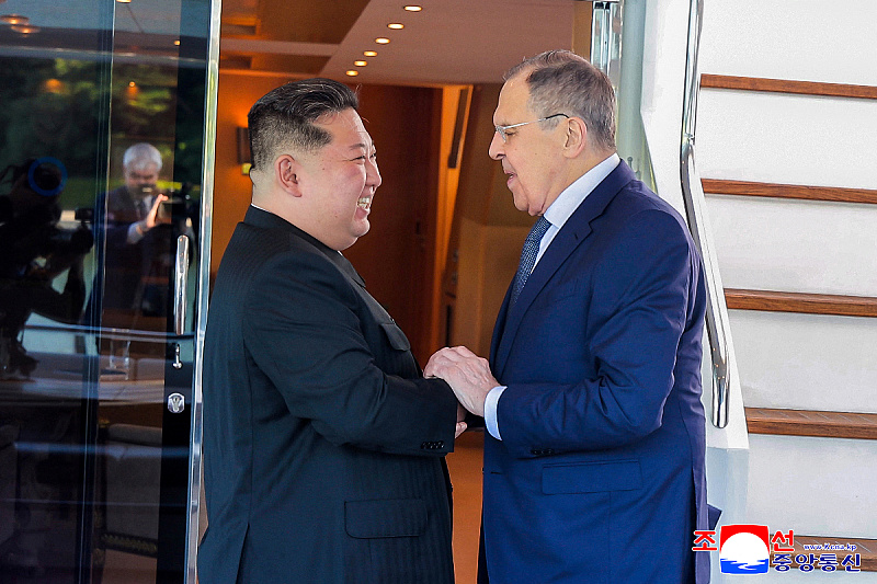 Sastanak Kim Jong-una i Sergeja Lavrova (Foto: Reuters)