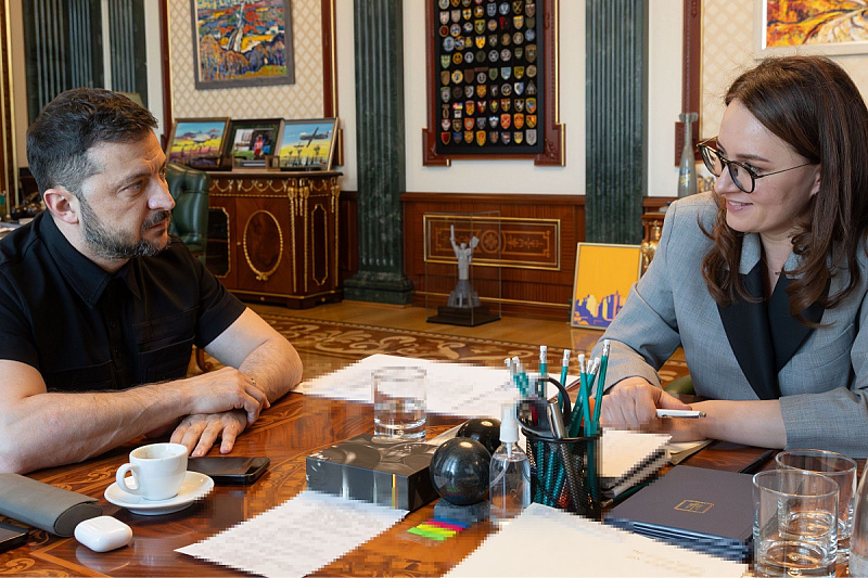 Volodimir Zelenski i Julija Sviridenko (Foto: Platforma X)