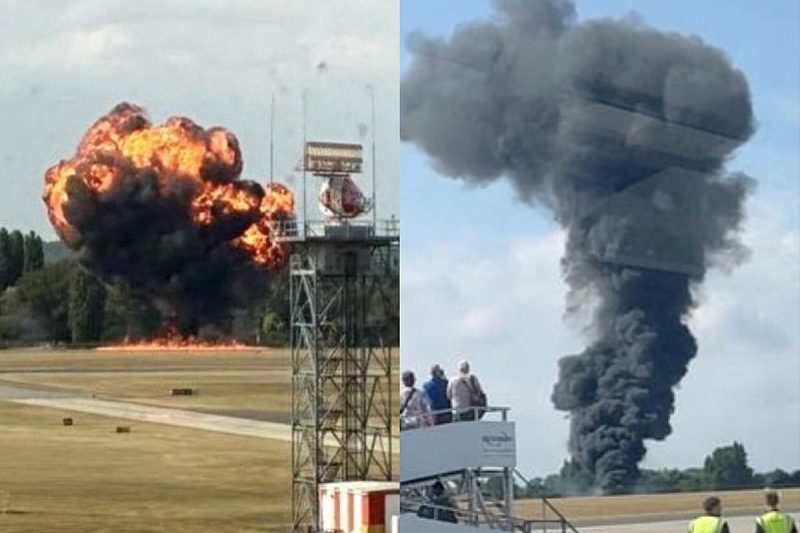 Avion se srušio nekoliko sekundi nakon polijetanja (Foto: Screenshot/Platforma X)