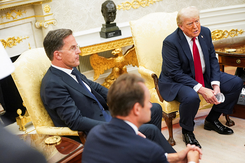 Donald Trump s Markom Rutteom u Ovalnom uredu (Foto: Reuters)