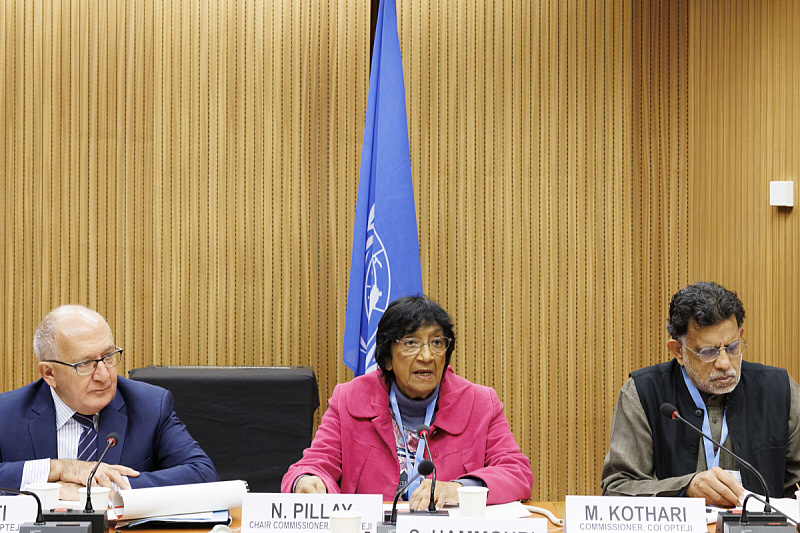 Navi Pillay, Chris Sidoti i Miloon Kothari (Foto: EPA-EFE)