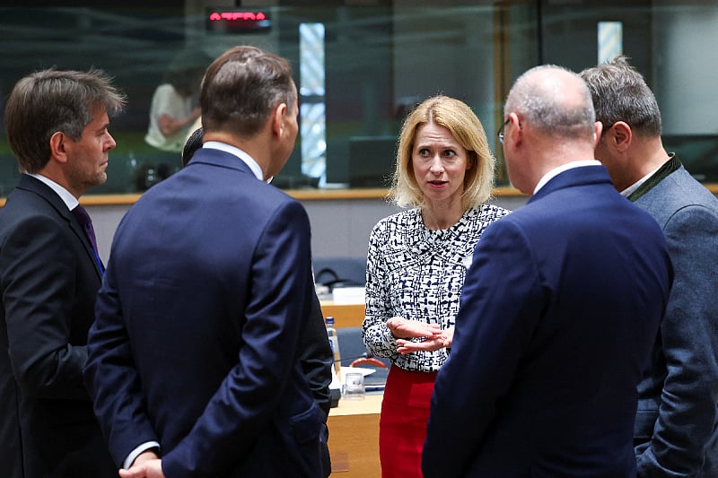 Visoka predstavnica Evropske unije za vanjske poslove i sigurnosnu politiku Kaja Kallas govori na dan zasjedanja Vijeća ministara vanjskih poslova Evropske unije u Briselu (Foto: Reuters)