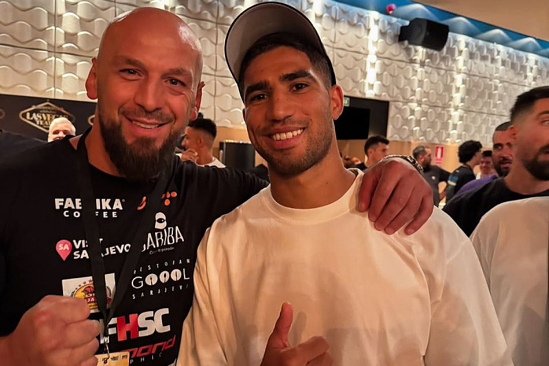 Edin Puhalo i Achraf Hakimi (Foto: Instagram)