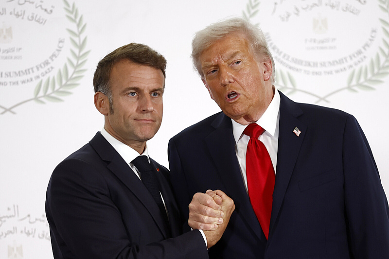 Francuski i američki predsjednik na samitu o Gazi (Foto: EPA-EFE)