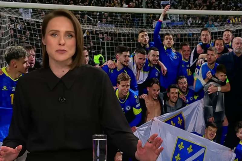 A brilliant contribution to RTL Direkt on Bosnia and Herzegovina's success: "Yes, there is war and prices are rising, but we are starting with David's victory over Goliath."