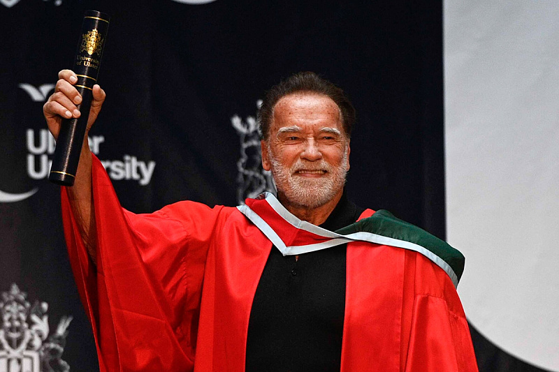 Schwarzenegger awarded honorary doctorate for contributions to public service, advocacy for environmental protection and the arts