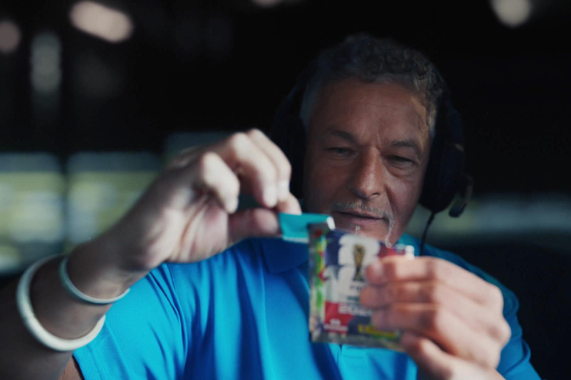 First jump, then say hop: Two legendary Italians announce Panini sticker album for the World Cup.