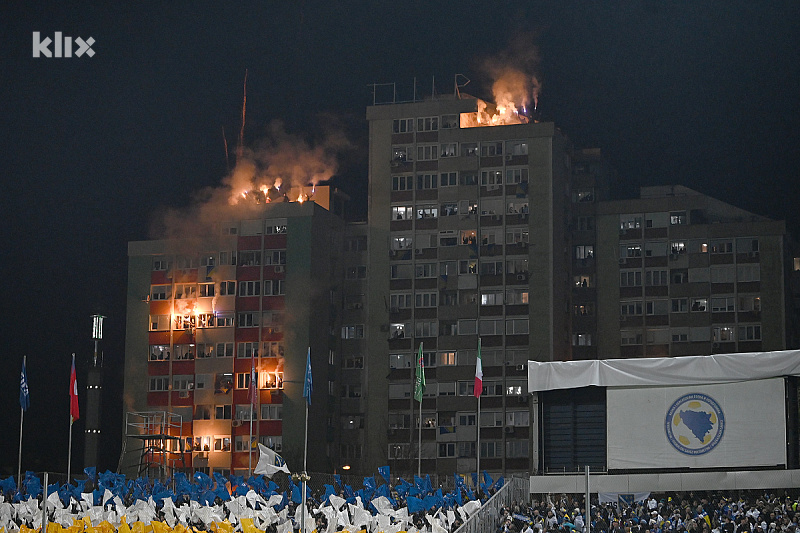 The spectacle from the building in Zenica that toured Europe: Revealed how the torchlight procession was planned down to the last detail.