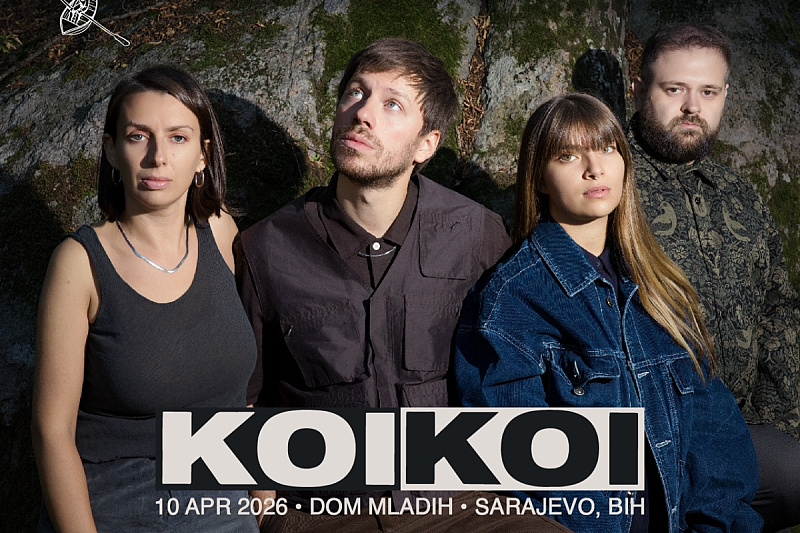 Belgrade band KOIKOI arrives in Sarajevo on April 10: The power of modern rock energy at the Youth Center.