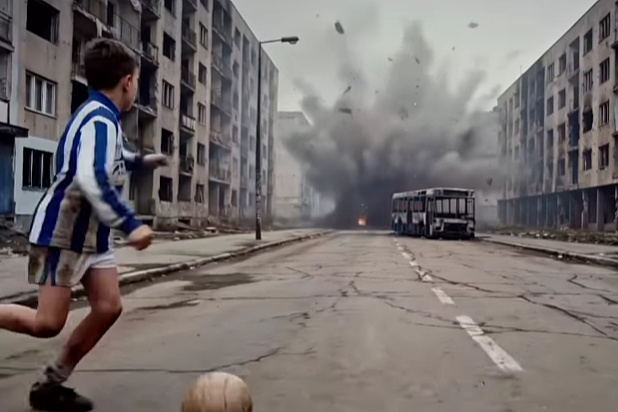 "He had a ball, but not a childhood": Vedad Fišić creates an AI film about Edin Džeko and his upbringing.