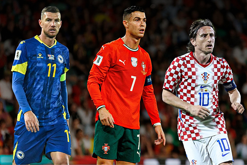 From giant to giant: Džeko fourth oldest player at the World Cup, Ronaldo number one