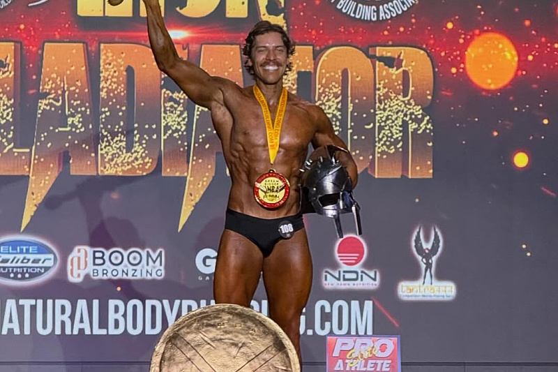 He conquers the bodybuilding world too: Schwarzenegger's out-of-wedlock son wins competition in California