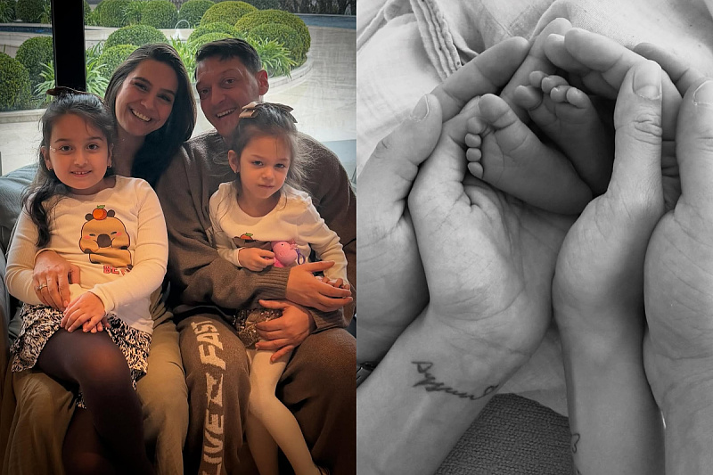 Mesut Özil has become a father for the third time, his wife Amine gave birth to Elisa.