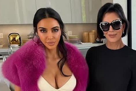 Kim Kardashian posed in a $9,500 Cavalli dress for Easter, originally worn by Cindy Crawford.