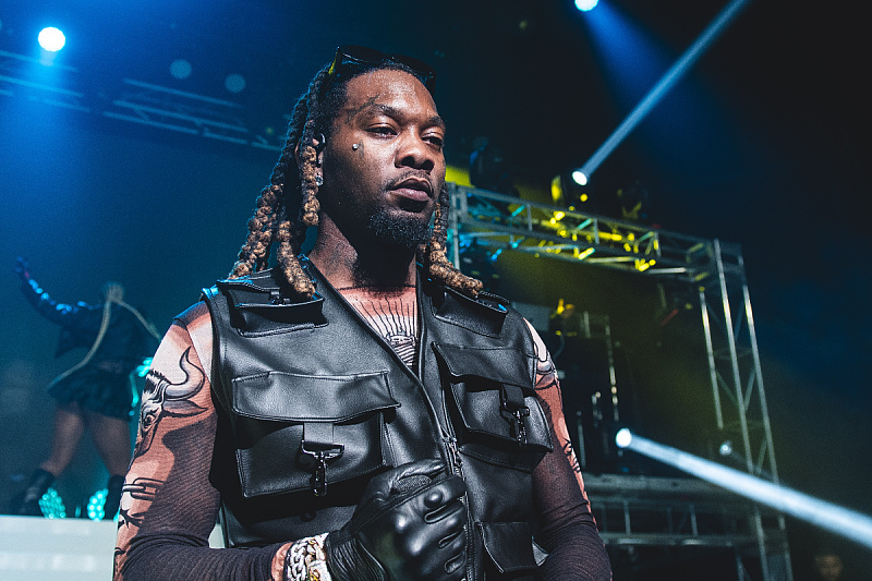 American rapper Offset injured in a shooting outside a Florida casino, police detain two individuals.