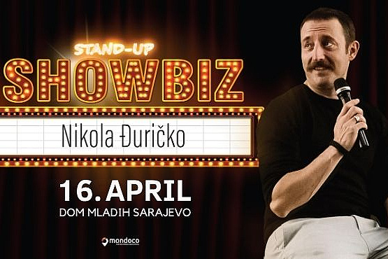 Nikola Đuričko returns to Sarajevo on April 16 with his stand-up show "Showbiz."