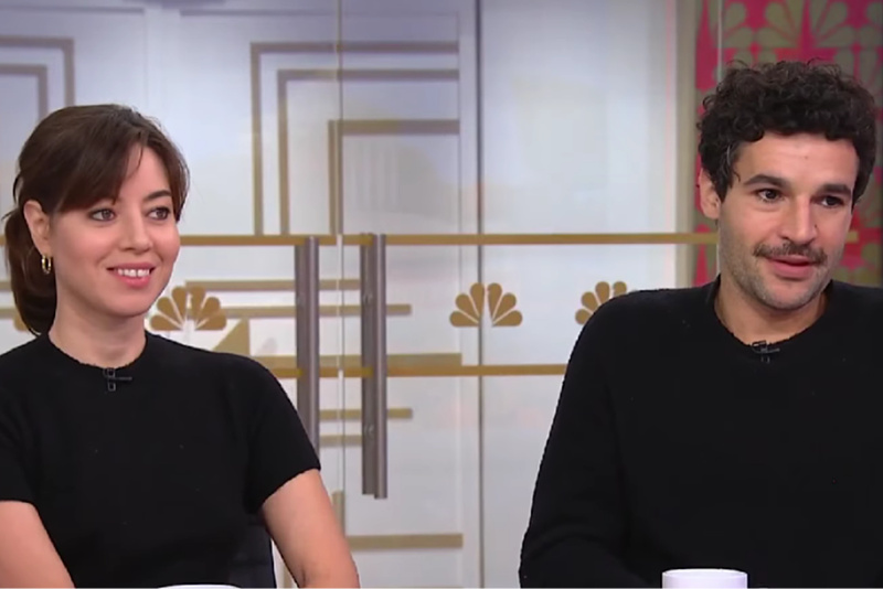 Aubrey Plaza is expecting her first child with actor Chris Abbott.