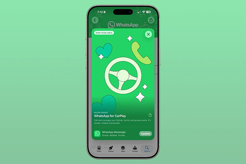 WhatsApp gets a new CarPlay app