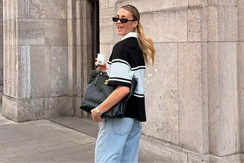 Haris Tabaković's wife in a casual fashion edition: The perfect choice for spring days.